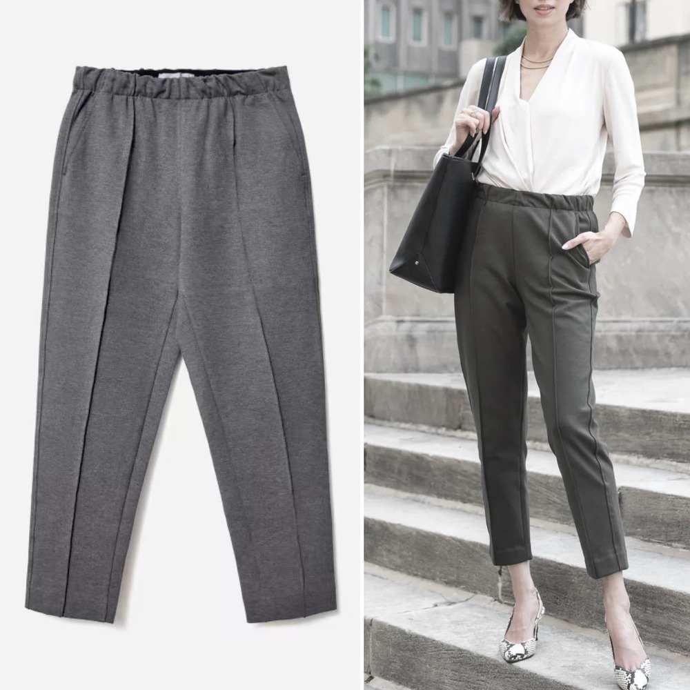NWT Everlane Dream Pant Heather Charcoal Gray Grey Medium